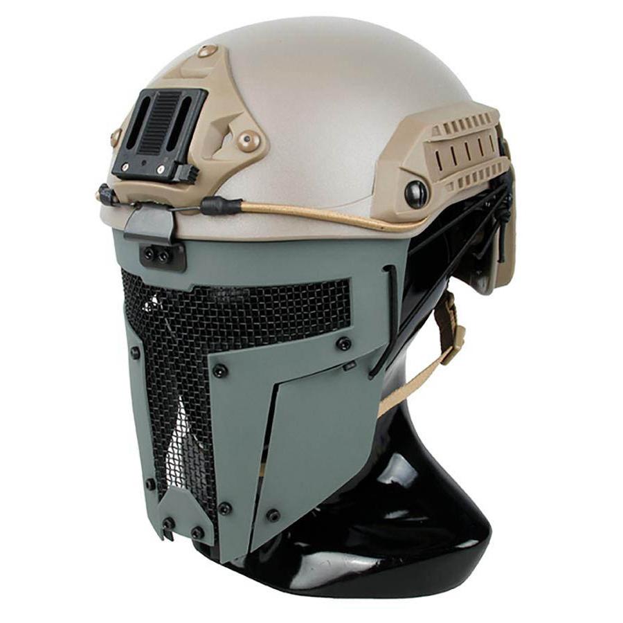 Quick Release Polymer & Steel Full Face Mask for ARC Rail Equipped FAS – DLP Tactical