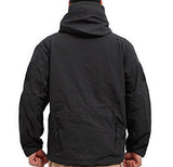 Stalker Soft Shell Waterproof & Windproof Fleece Hooded Jacket - Black