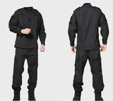 Black BDU Combat Pants + Jacket Set 65/35 Poly/Cotton Rip Stop