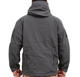 Stalker Soft Shell Waterproof & Windproof Fleece Hooded Jacket - Grey