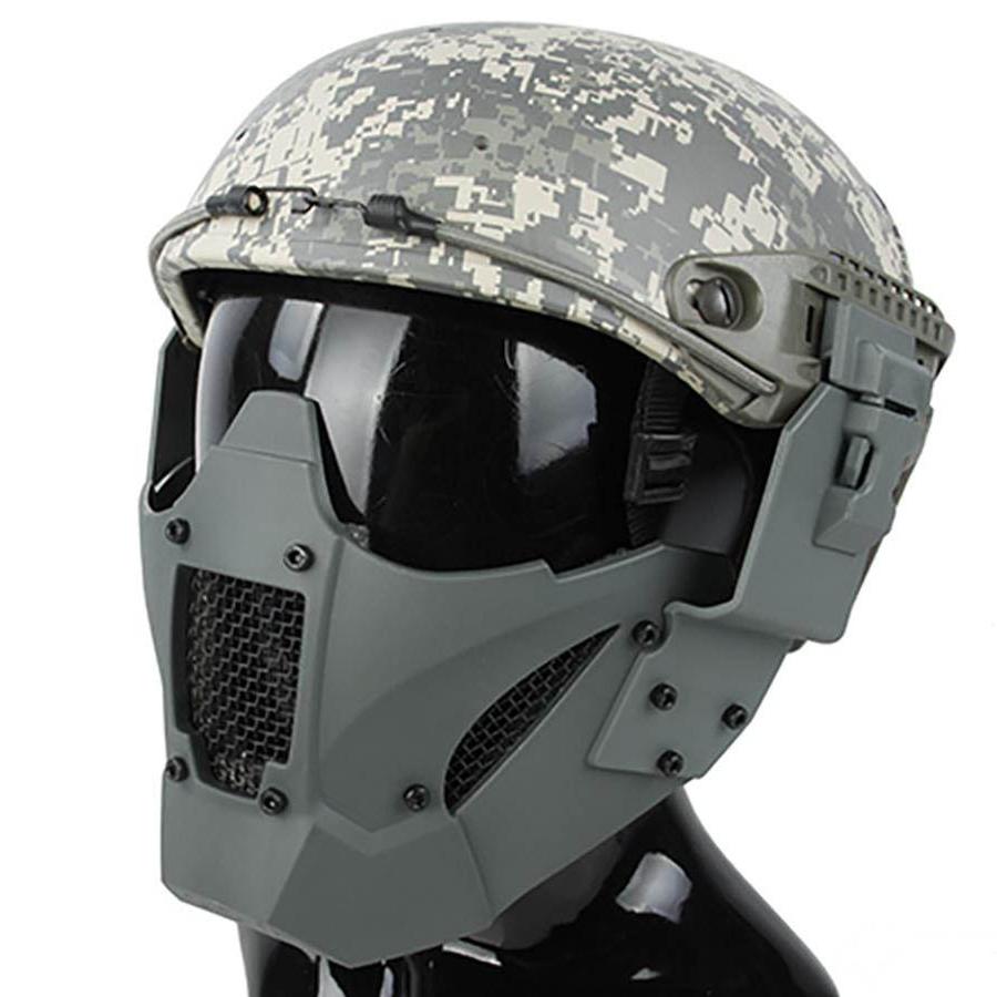 DLP Tactical Quick Release Mesh Steel Face Mask for ARC Rail Equipped