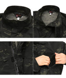 Black Camo BDU Combat Pants + Jacket Set 65/35 Poly/Cotton Rip Stop