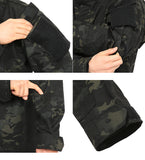 Black Camo BDU Combat Pants + Jacket Set 65/35 Poly/Cotton Rip Stop
