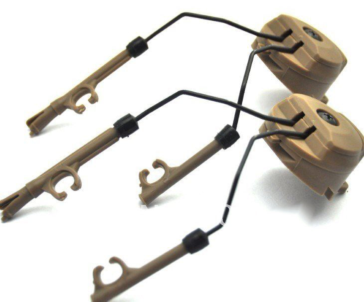 Headset Adaptor set compatible with Helmet ARC Rail and Peltor