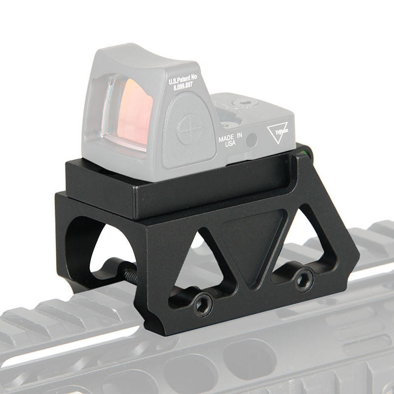 Shotgun Red Dot Sight HATSEN Red Dot Scope Riser Mount & Fixed Front Rail Mount Combo For RMR Red Dot Reflex Sight & PEQ15 NGAL DBAL CQBL , Fit 20mm Rail, Tan