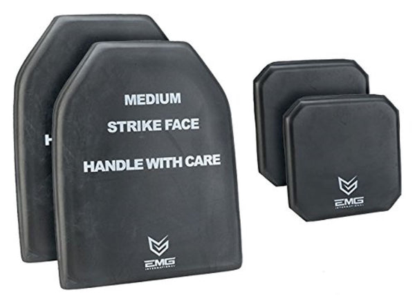 EMG Tactical Dummy Training SAPI Plate Insert with Side Plates Size Medium (Set of Four)