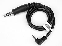 Cable adaptador de conector/auricular/PTT para aviación militar DLP Tactical U93/U174 a Kenwood/Baofeng/Motorola/Midland/Icom/Yaesu