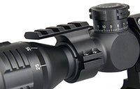 Adaptador de anillo para mira telescópica DLP Tactical de 1”/25 mm/30 mm con montaje en riel Picatinny 