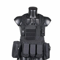 Chaleco táctico DLP RRV Chest Rig MOLLE con cuatro bolsillos