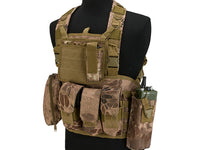 Chaleco táctico DLP RRV Chest Rig MOLLE con cuatro bolsillos