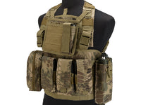 Chaleco táctico DLP RRV Chest Rig MOLLE con cuatro bolsillos