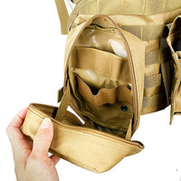 Chaleco táctico DLP RRV Chest Rig MOLLE con cuatro bolsillos
