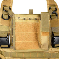 Chaleco táctico DLP RRV Chest Rig MOLLE con cuatro bolsillos