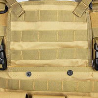 Chaleco táctico DLP RRV Chest Rig MOLLE con cuatro bolsillos