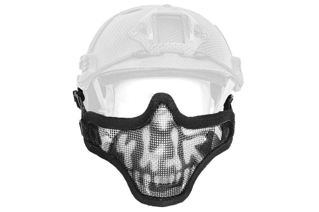 SeeboJK Tactical Quick Release Mesh Steel Face Mask For