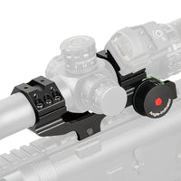 1” / 30mm Picatinny Scope Mount with Angle Indicator,  Bubble Level, and Secondary Dot Sight Mount