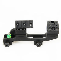 1” / 30mm Picatinny Scope Mount with Angle Indicator,  Bubble Level, and Secondary Dot Sight Mount