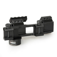 1” / 30mm Picatinny Scope Mount with Angle Indicator,  Bubble Level, and Secondary Dot Sight Mount