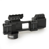 1” / 30mm Picatinny Scope Mount with Angle Indicator,  Bubble Level, and Secondary Dot Sight Mount