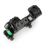 1” / 30mm Picatinny Scope Mount with Angle Indicator,  Bubble Level, and Secondary Dot Sight Mount