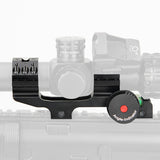 1” / 30mm Picatinny Scope Mount with Angle Indicator,  Bubble Level, and Secondary Dot Sight Mount