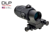 Lupa táctica DLP 3x con montura Picatinny QD abatible hacia un lado