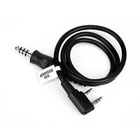 Cable adaptador de conector/auricular/PTT para aviación militar DLP Tactical U93/U174 a Kenwood/Baofeng/Motorola/Midland/Icom/Yaesu