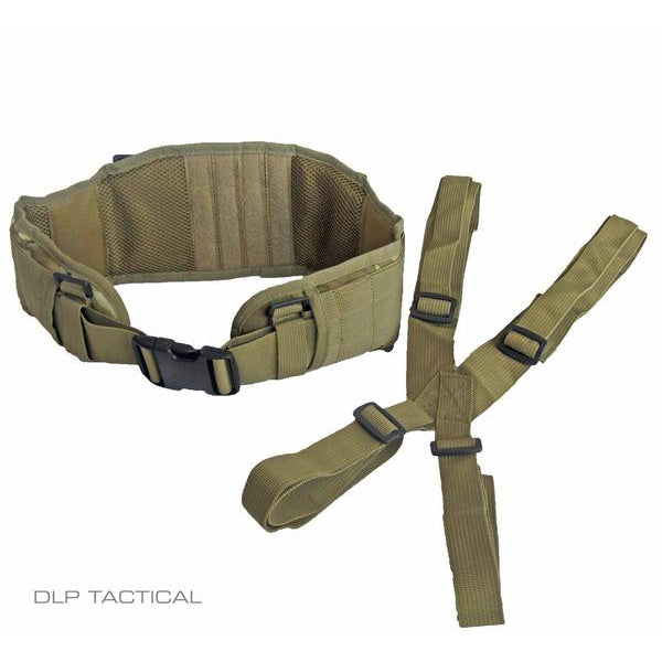 DLP Tactical MOLLE Battle Belt with Suspenders - Main Image