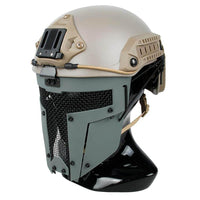 Quick Release Polymer & Steel Full Face Mask for ARC Rail Equipped FAST / ACH / MICH Combat Helmet