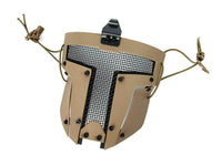 Máscara facial completa de acero y polímero de liberación rápida para casco de combate FAST / ACH / MICH equipado con riel ARC
