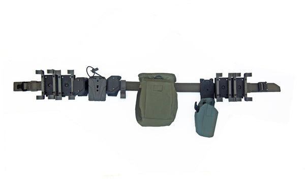Belt Rig Setup DLP Tactical Complete 3-Gun Competition Belt Rig System with Holster a