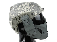 DLP Tactical Quick Release Mesh Steel Face Mask for ARC Rail Equipped FAST / ACH / MICH Combat Helmet