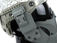 DLP Tactical Quick Release Mesh Steel Face Mask for ARC Rail Equipped FAST / ACH / MICH Combat Helmet