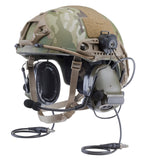 Headset Adaptor set compatible with Helmet ARC Rail and Peltor Headsets