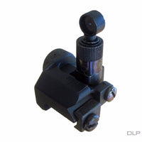 DLP Tactical KAC Style 600M Folding Metal Rear BUIS Iron Sight