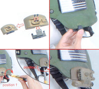 Luz para casco táctico DLP/luz estroboscópica infrarroja/linterna para montar en casco militar 