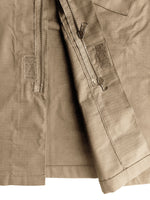 Conjunto de pantalón y chaqueta de combate BDU color tostado Rip Stop 65/35 poliéster/algodón