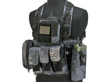Chaleco táctico DLP RRV Chest Rig MOLLE con cuatro bolsillos